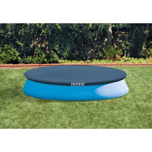 Pooloverdækning til Intex Easy Set 366 cm, vinyl 110 g/m² mørkeblå