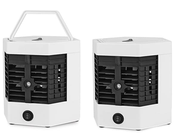 Mini luftkonditionering 2-i-1 USB med luftfugter 8 W
