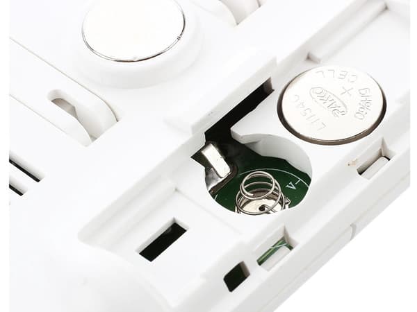 Väderstation termometer/hygrometer med extern sensor, inne/ute, vit
