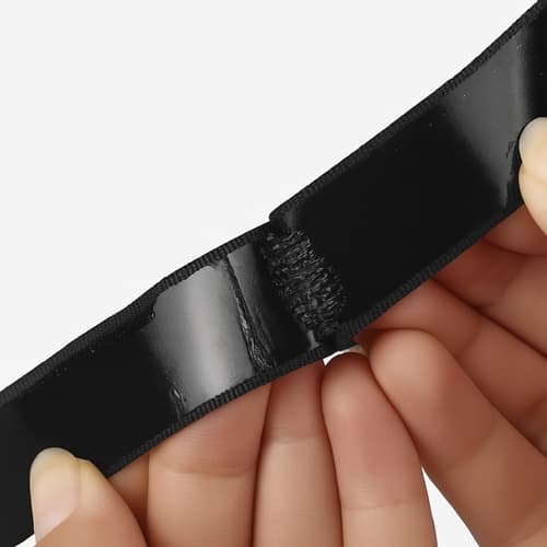 Selvklæbende velcrotape sort 5 cm x 5 m krog/loop 2-pak