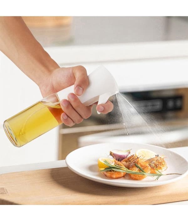 Sprayflaske i glas til olie/eddike 200 ml sort