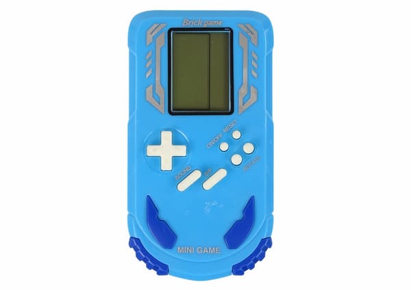 Handhållen spelkonsol för barn 23 spel blå, 2xAA (ingår ej)