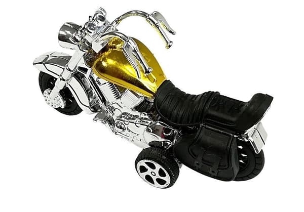 Legetøjsmotorcykler pull-back 3-pack 9 cm, fra 3 år