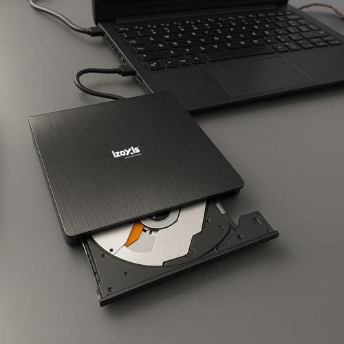 Ulkoinen DVD/CD-polttava asema USB 3.0 24x/8x Windows/macOS/Linux