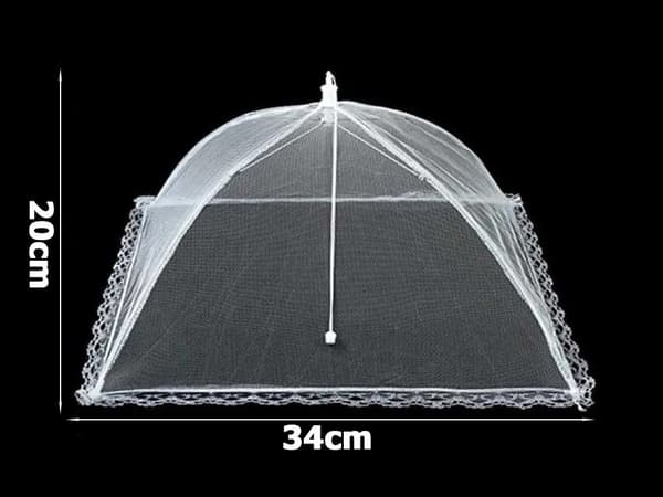 Matkåpa med insektsnät polyester vit 20x34 cm