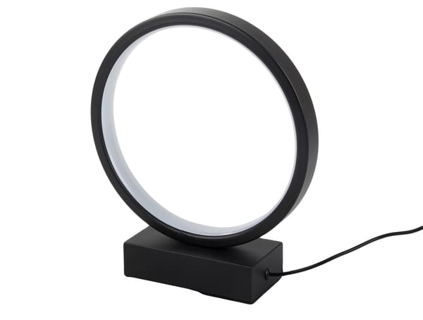Bordlampe LED dæmpbar touch USB sort 23,5 cm