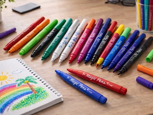 Farveskiftende tuschpenne 25-pack, vandbaserede magic markers