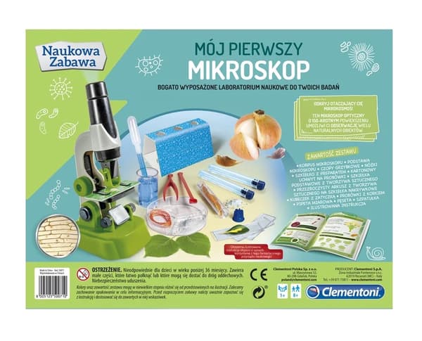 Lastenmikroskooppi 150x med objektglas, 8+ år