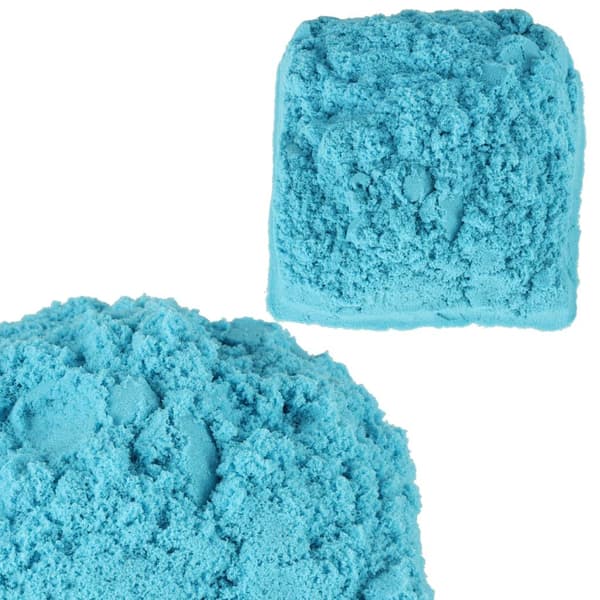 Sensorisk sand til børn 1 kg blå i pose, fra 3 år