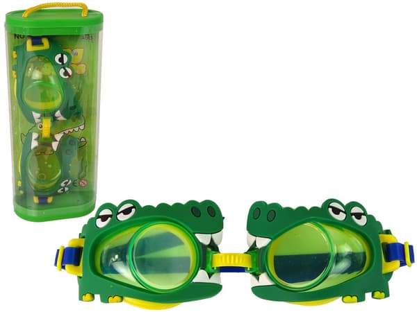 Sukellusleikkisetti lapsille 3+ sukelluslasit ja dinosaurus-vesipyssy