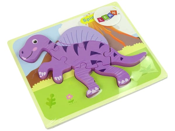 Träpussel dinosaurier 5 mm, Corythosaurus & Spinosaurus, 3+ år