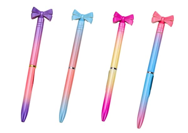 Kuglepen med sløjfe, blåt blæk, 48-pack, 16 cm