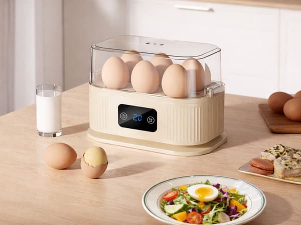 Äggkokare 6 ägg 200 W med timer display hårdhetskontroll