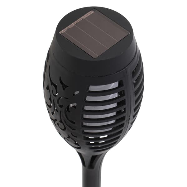 Solcellefakler til have 4-pak 12 LED 51,5 cm