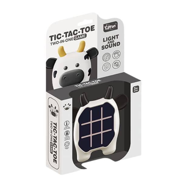 Elektronisk spil 3-i-1 Tic Tac Toe/Memory til 2 spillere, ko-design