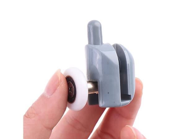 Duschdörrsrullar 22 mm för 4–6 mm glas 8-pack kullager grå/vit