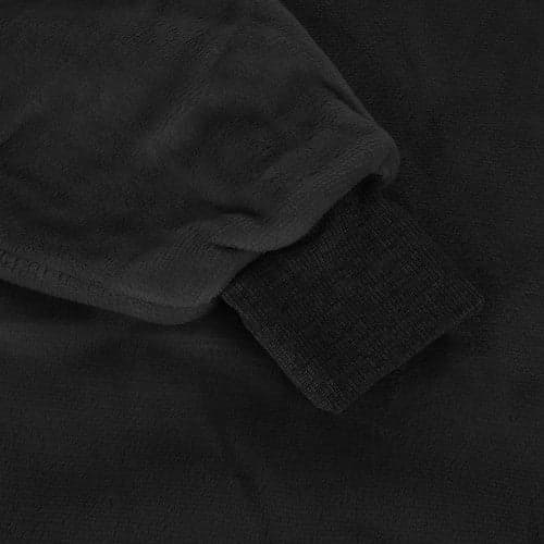 Oversize huppariviltti hupulla ja taskulla flanelli musta XXL