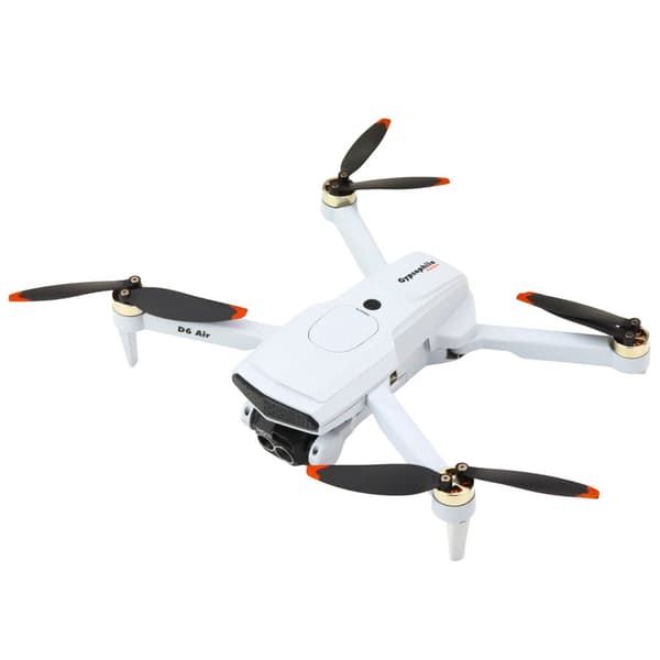 Drone med kamera D6 PRO lysgrå, 360° hinderdetektering, app+RC
