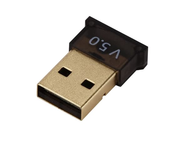 Bluetooth-adapter USB 5.0 för dator/laptop svart räckvidd 20 m