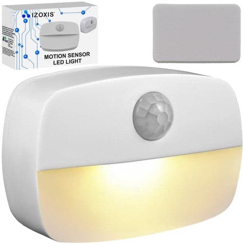 Trådlös LED-lampa med rörelsesensor vit, 3xAAA (ingår ej)