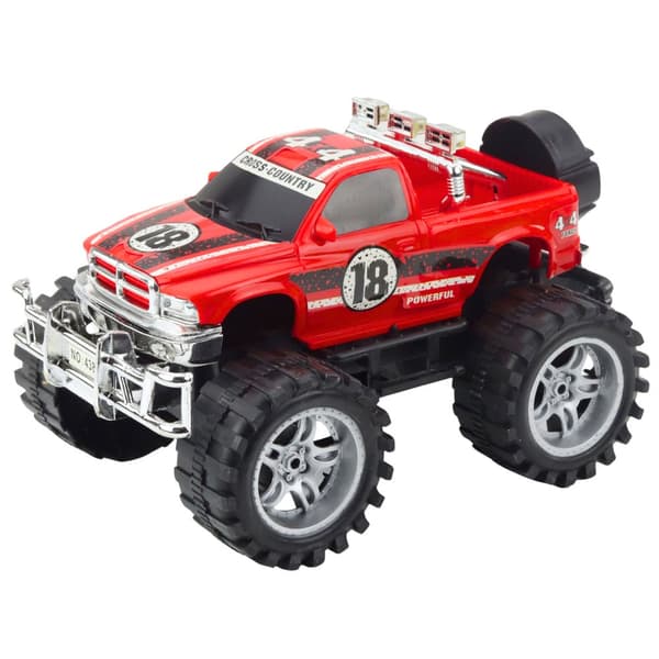 Off-road legetøjsbil 4WD med store dæk, push-start, 27 cm