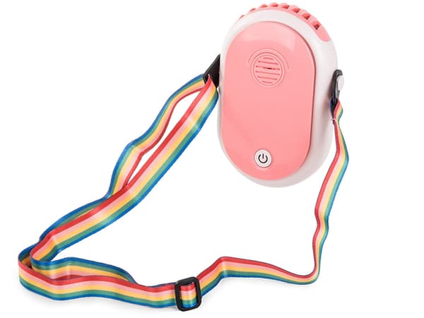 Halsventilator med aromaterapi 3 hastigheder 2000 mAh USB blandede farver