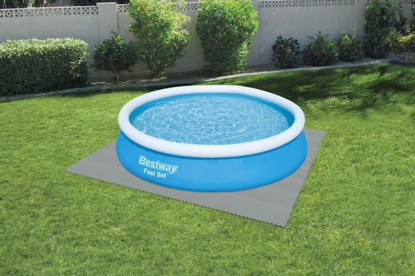 Poolunderlag skummåtte 50x50 cm 9-pack beskyttelse mod punktering