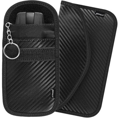RFID/Faraday nøgleetui bilnøgle 2-pak sort (vertikal+horisontal)