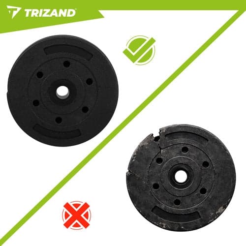 Viktskivor 4x5 kg bitumen 25 mm (26 mm hål) set 20 kg
