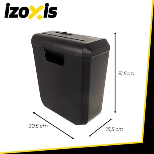 Dokumentmakulator 10L 6 ark A4 6 mm strimler sort