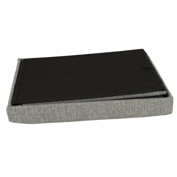 Fällbar förvaringspuff 38x38x38 cm grå polyester max 100 kg