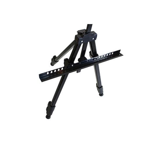 Malerstaffeli A-form justerbart 77-160 cm sort med etui