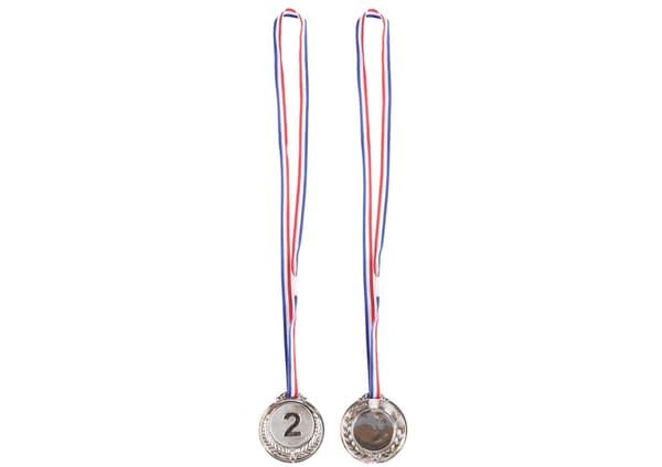 Silvermedalj i zinklegering, 1-pack