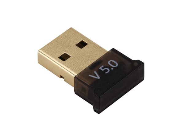 Bluetooth-adapter USB 5.0 för dator/laptop svart räckvidd 20 m