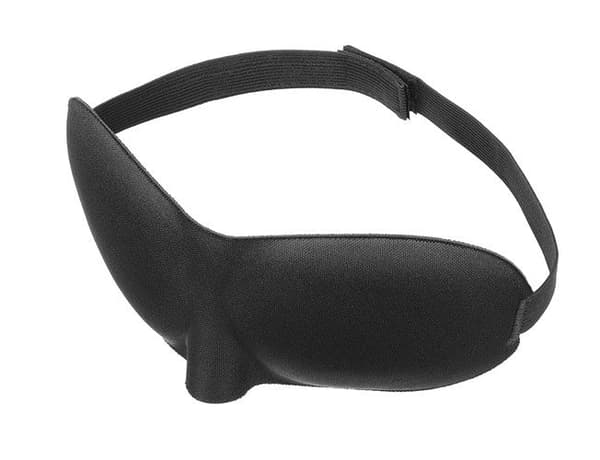 Søvmaske 3D med ørepropper og etui, justerbart rejsesæt