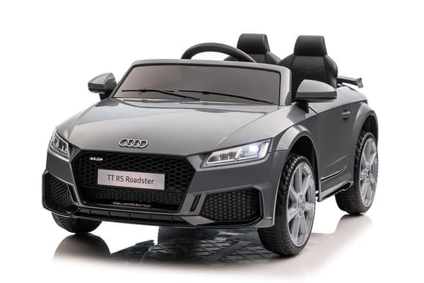 Elbil för barn Audi TTRS grå batteridriven åkbil