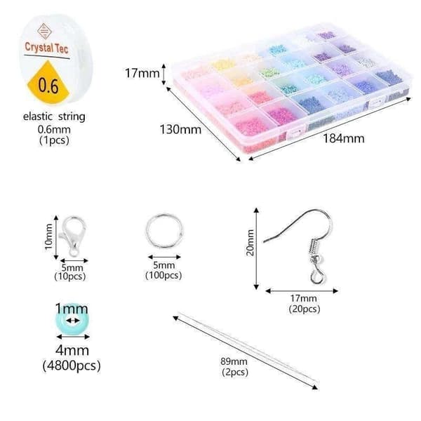DIY Perleboks med Seed Beads – 4800 Perler til