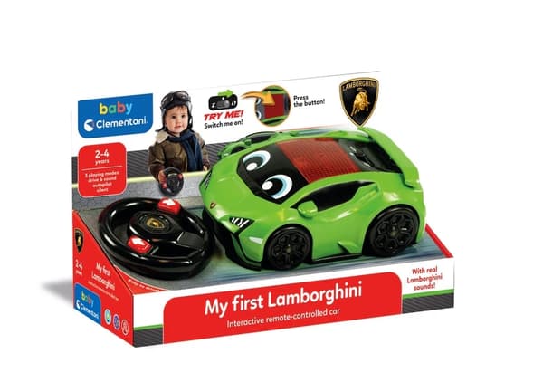 Fjärrstyrd leksaksbil Lamborghini Huracan med ljud, 2-4 år