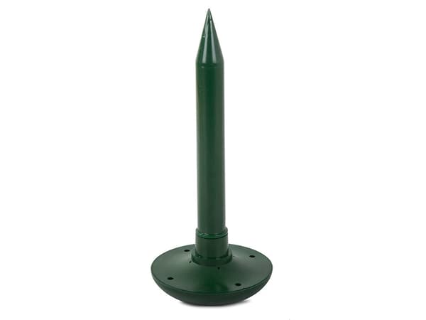 Solcellsdriven mullvadsskrämmare 400–1000 Hz utomhus 28 cm