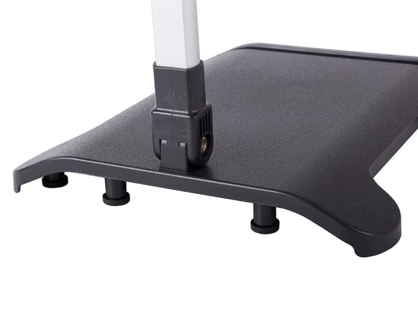 Mobil- og tabletstativ 2-i-1 til 2 enheder, justerbart, sort