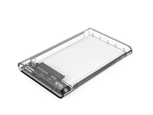 Harddiskkabinet 2,5 SATA til USB 3.0 transparent med USB-kabel