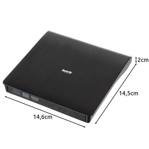 Extern DVD/CD-brännare USB 3.0 24x/8x för Windows/macOS/Linux
