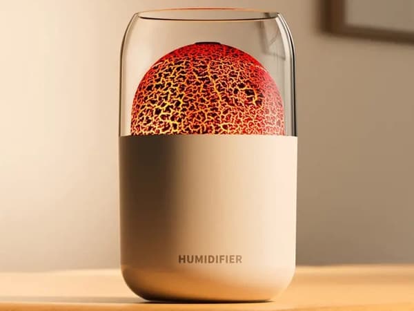 Luftfugter 300 ml med aromaterapi LED-lys USB 14,5 x 8,5 cm