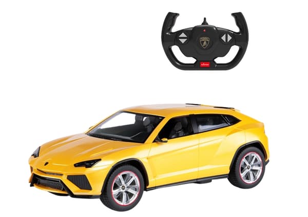 Fjernstyret bil Lamborghini Urus gul 26 cm, 4xAA + 2xAA (medfølger ikke)