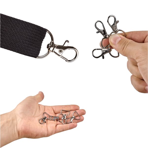 Karbinhake fiskmodell svängbar silver 3,7 cm 500-pack