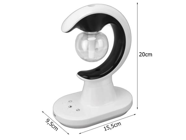 Luftfuktare 90 ml med aromaterapi LED-nattlampa USB vit