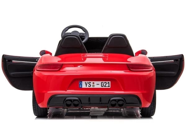 Elbil för barn röd batteribil 3+ år CE-certifierad