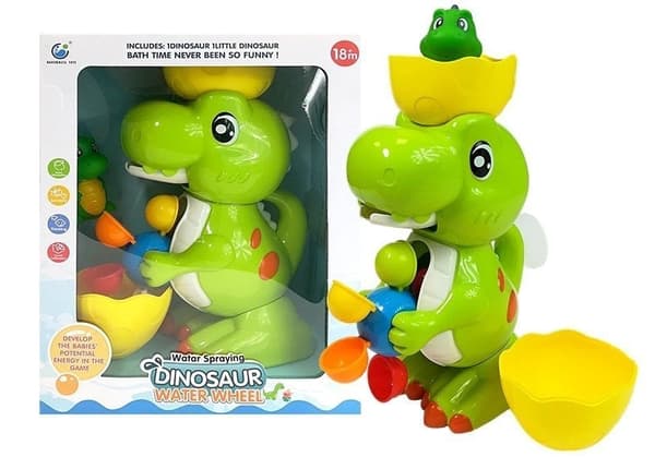 Badlegetøj dinosaur til badekar og pool, 18+ månader