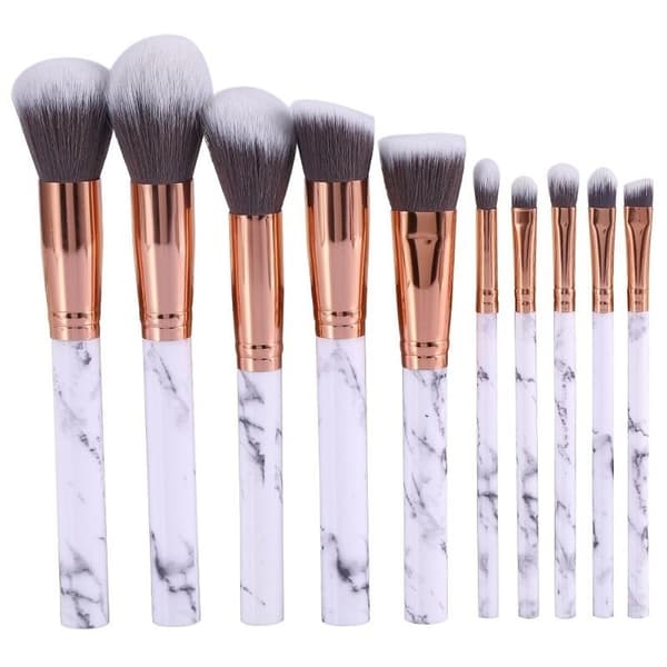 10 Professionelle Marmorerede Makeupbørster