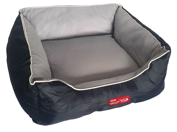 Hundbädd rektangulär med avtagbart överdrag, velour 55x65 cm